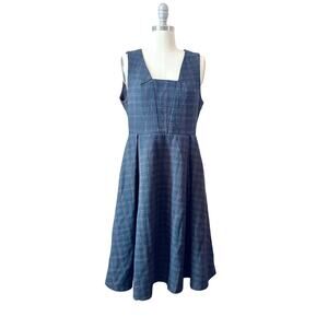 Modern Vintage Women's Dress Size M Tartan Plaid Pinup Rockabilly Schoolgirl